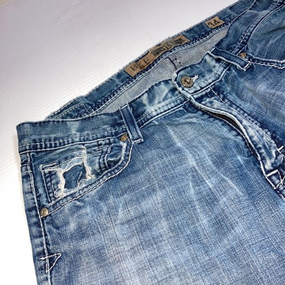 Buckle BKE Denim Jeans Tyler Straight Measures 34x29 Distressed - Picture 5 of 8